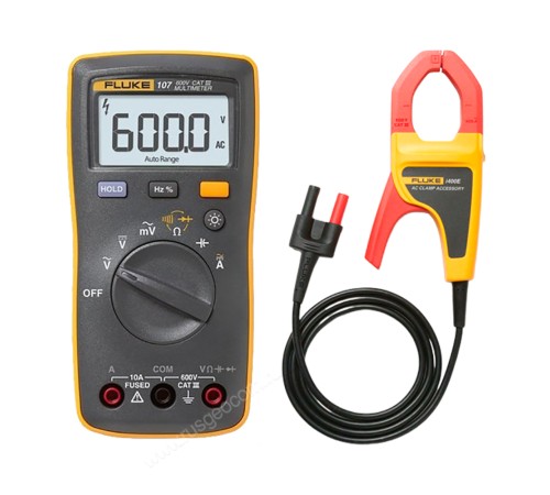 Комплект - мультиметр Fluke 107 с токовыми клещами Fluke I400E ERTA