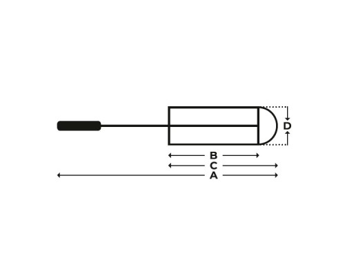 Ёршик Reitenspiess Bursten для мерных цилиндров, O 60 мм, длина 100/145/520 мм, с шерстяным наконечником, натуральная щетина (Артикул 80600334)