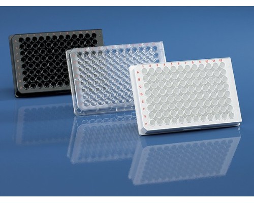 Микропланшет Brand cellGrade plus, 96-луночный, PS, стерильный, белый, F-дно, 350 мкл (Артикул 782025)