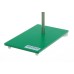 Штативная плита Bochem прямоугольное, длина 210 мм, ширина 130 мм, высота 6 мм, зеленый цвет, сталь