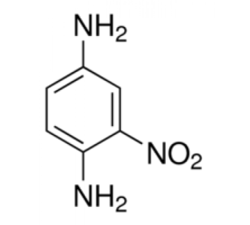 2-нитро-п-фенилендиамин, 95%, Alfa Aesar, 500 г