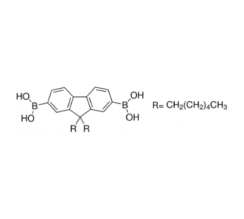 9,9-Ди-н-гексилфлуорен-2 ??, 7-дибороновая кислота, 97%, Alfa Aesar, 250 мг