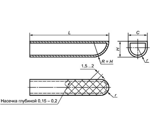 Наконечники для щипцов из платины Изделие N 220-1